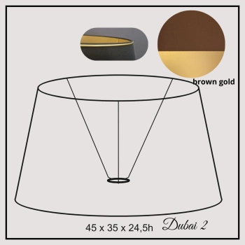 Dubai II 45cm brown gold